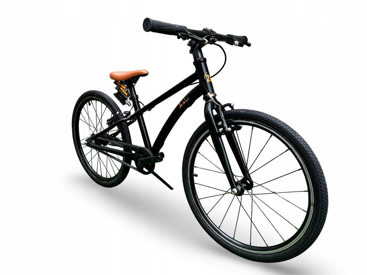 ROWER DZIECIĘCY JUNIOR BIKES KOŁA 20CALI ELEMENTY KARBONOWE NAPĘD NA PASKU