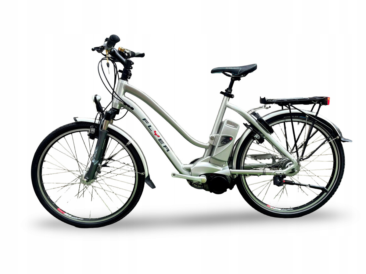 ROWER ELEKTRYCZNY FLYER RAMA 48CM KOŁA 26" NEXUS 8-BIEGOWY PRZEBIEG 1873KM