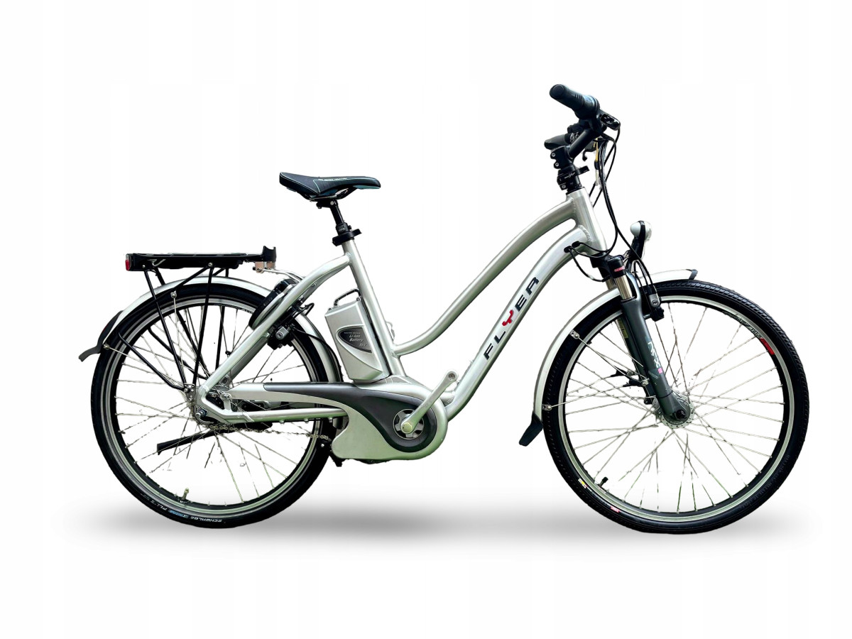 ROWER ELEKTRYCZNY FLYER RAMA 48CM KOŁA 26" NEXUS 8-BIEGOWY PRZEBIEG 1873KM