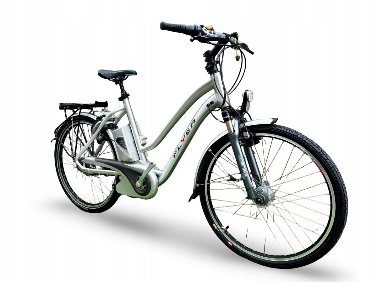ROWER ELEKTRYCZNY FLYER RAMA 48CM KOŁA 26" NEXUS 8-BIEGOWY PRZEBIEG 1873KM