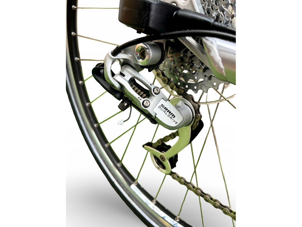 ROWER ELEKTRYCZNY FLYER RAMA 45CM koła 28" SRAM DUAL DRIVE 8S PANASONIC