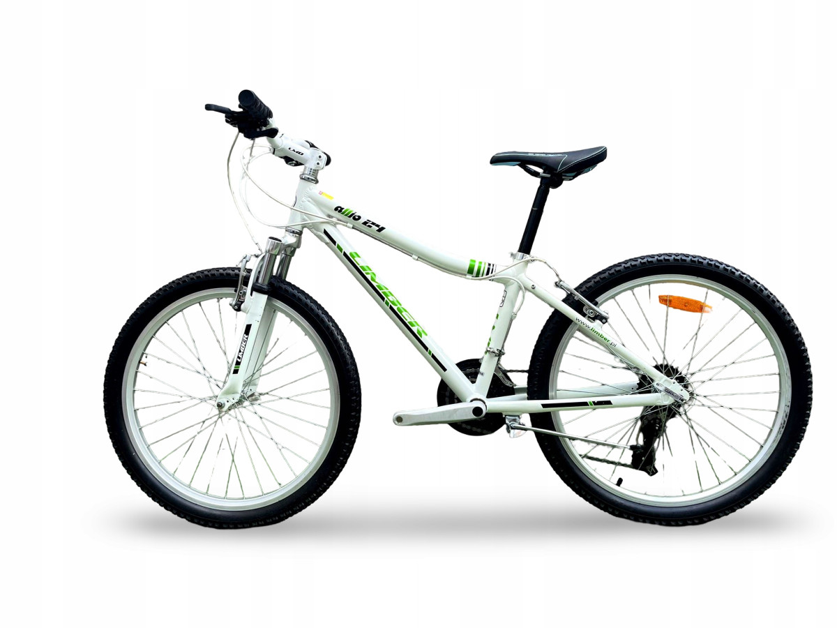 ROWER JUNIORSKI LIMBER ALLIO KOŁA 24" RAMA 14" AMORTYZATOR SHIMANO 3X7