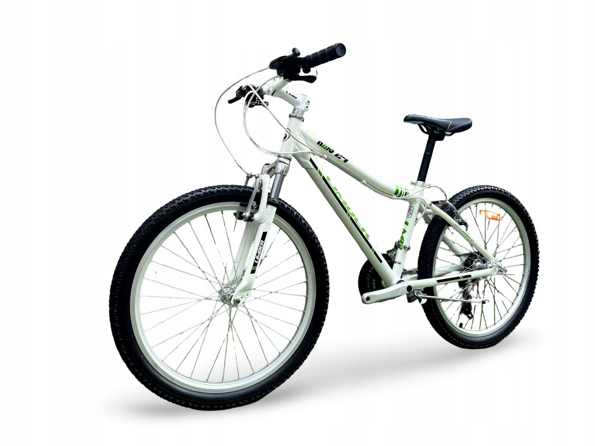 ROWER JUNIORSKI LIMBER ALLIO KOŁA 24" RAMA 14" AMORTYZATOR SHIMANO 3X7