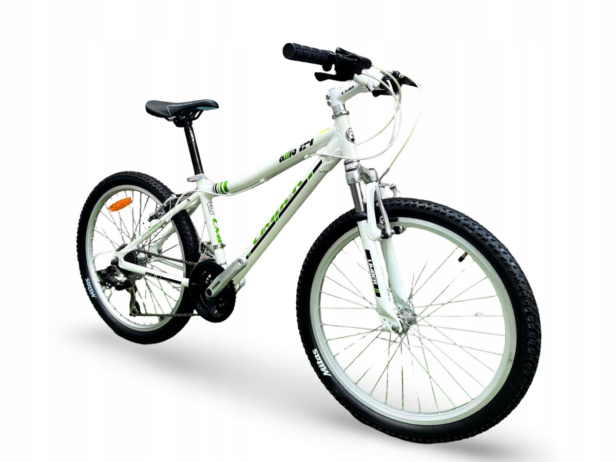 ROWER JUNIORSKI LIMBER ALLIO KOŁA 24" RAMA 14" AMORTYZATOR SHIMANO 3X7