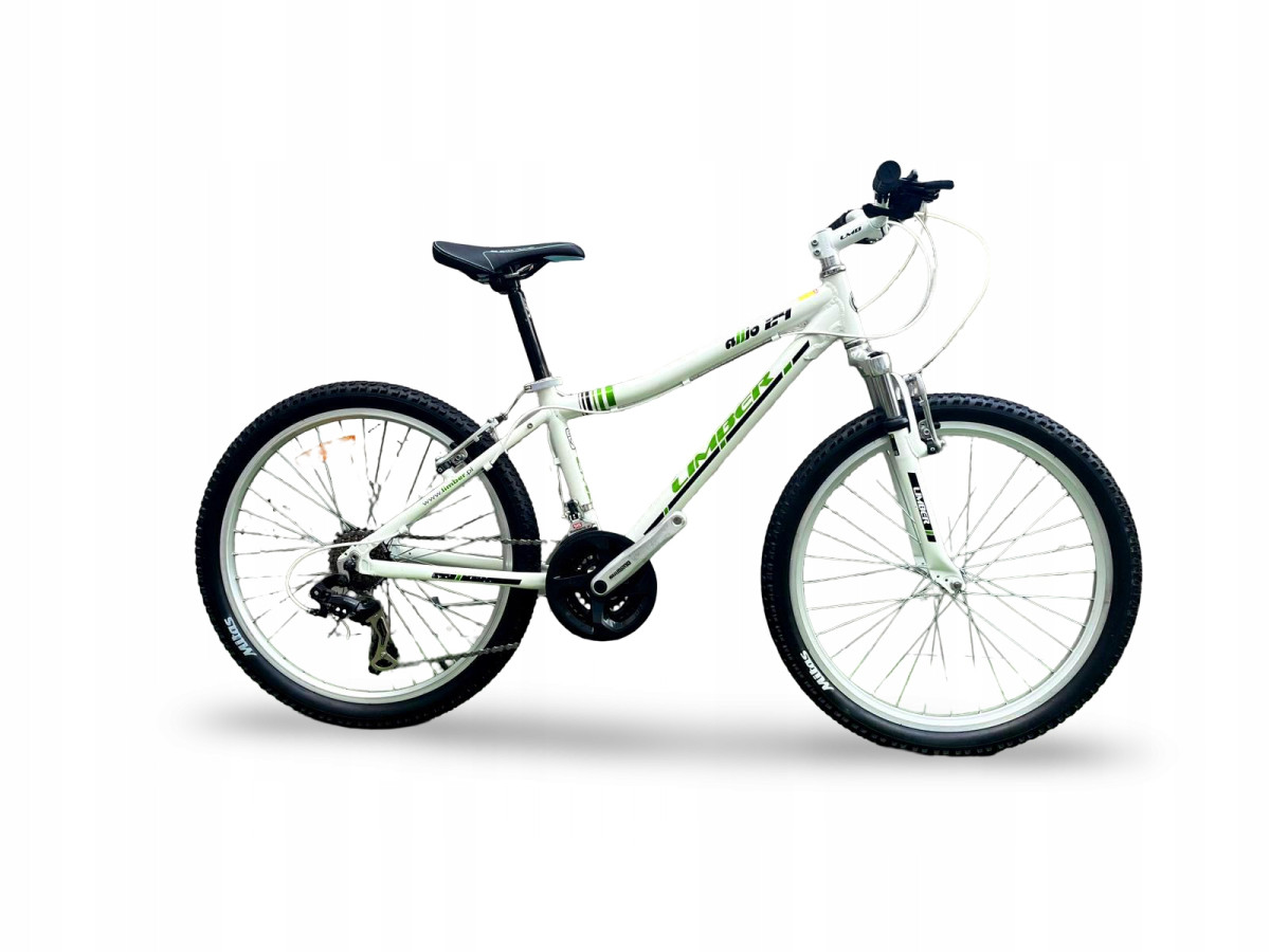 ROWER JUNIORSKI LIMBER ALLIO KOŁA 24" RAMA 14" AMORTYZATOR SHIMANO 3X7