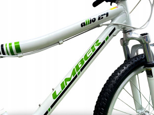 ROWER JUNIORSKI LIMBER ALLIO KOŁA 24" RAMA 14" AMORTYZATOR SHIMANO 3X7