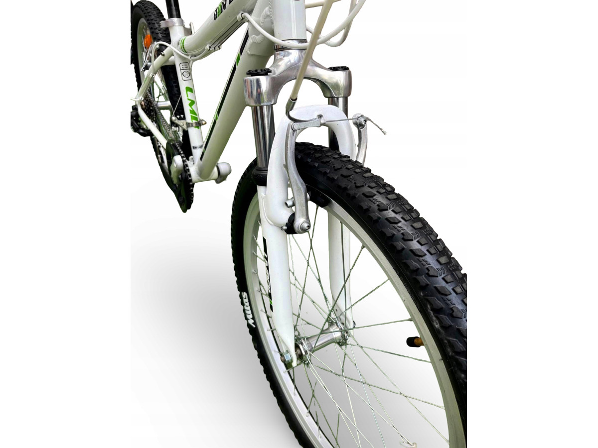 ROWER JUNIORSKI LIMBER ALLIO KOŁA 24" RAMA 14" AMORTYZATOR SHIMANO 3X7