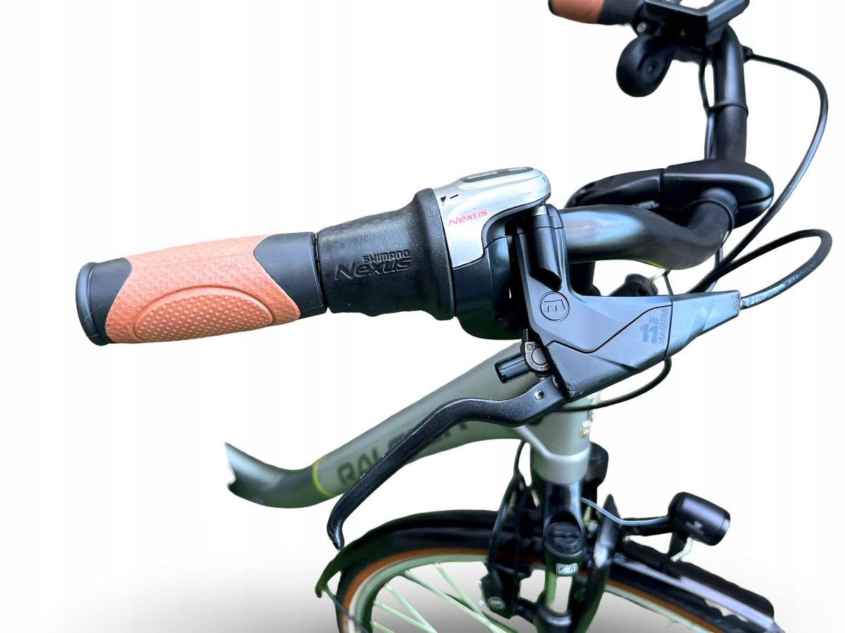 ROWER ELEKTRYCZNY MIEJSKI RALEIGH DOVER RAMA 46CM KOŁA 28" SHIMANO NEXUS