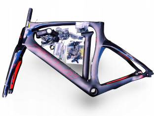 RAMA ROWEROWA AERO TT TRIATHLON FUJI NORCOM STRAIGHT 1.1 55CM KARBON