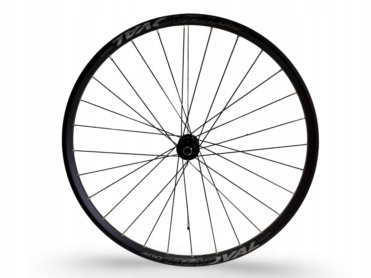 KOŁO ROWEROWE PRZEDNIE OVAL 400 27,5" ETRTO 584-23 QR9 CENTERLOCK SILVER
