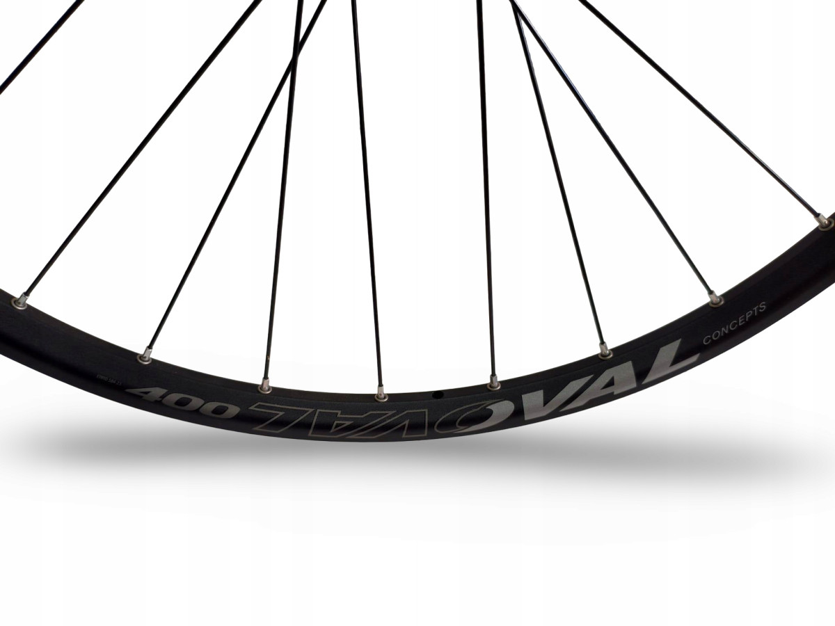 KOŁO ROWEROWE PRZEDNIE OVAL 400 27,5" ETRTO 584-23 QR9 CENTERLOCK SILVER