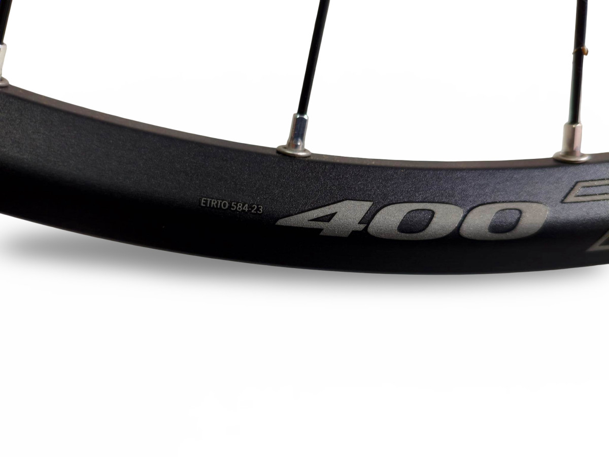 KOŁO ROWEROWE PRZEDNIE OVAL 400 27,5" ETRTO 584-23 QR9 CENTERLOCK SILVER