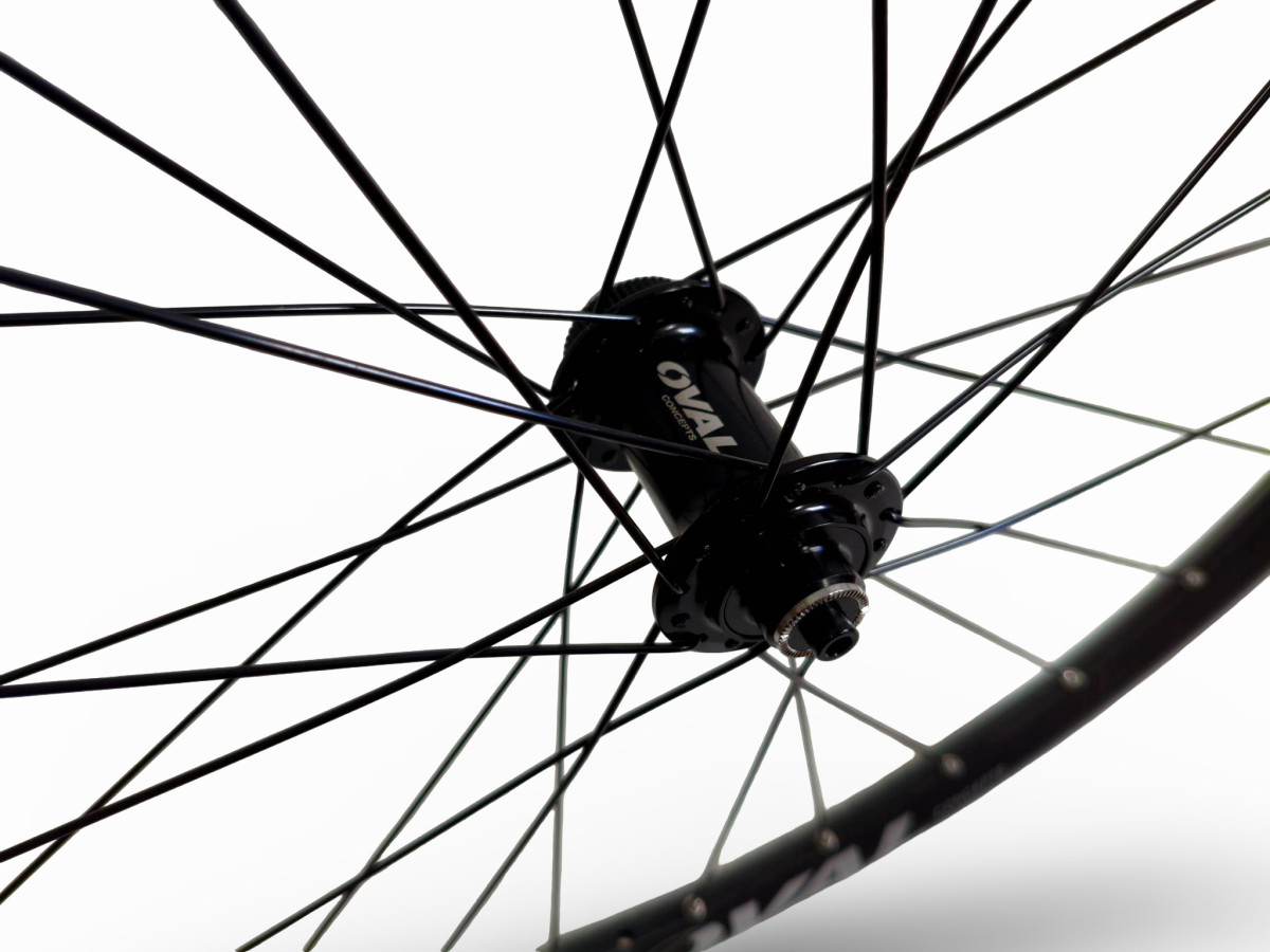 KOŁO ROWEROWE PRZEDNIE OVAL 400 27,5" ETRTO 584-23 QR9 CENTERLOCK SILVER