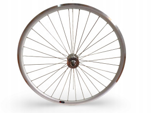 KOŁO ROWEROWE PRZEDNIE FUJI 700C 28" OŚ 10MM V-BRAKE SREBRNE