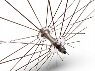 KOŁO ROWEROWE PRZEDNIE FUJI 700C 28" OŚ 10MM V-BRAKE SREBRNE