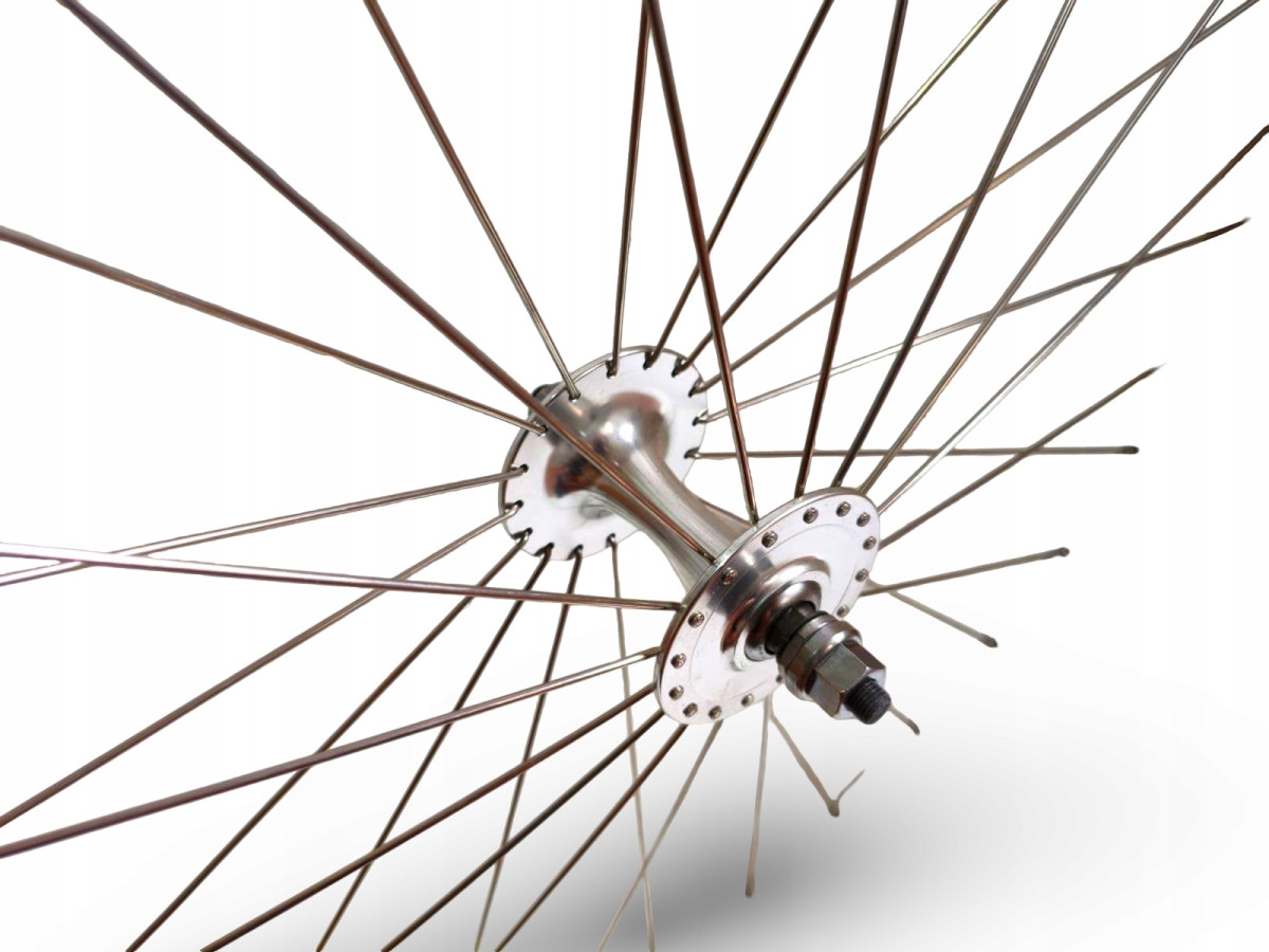 KOŁO ROWEROWE PRZEDNIE FUJI 700C 28" OŚ 10MM V-BRAKE SREBRNE