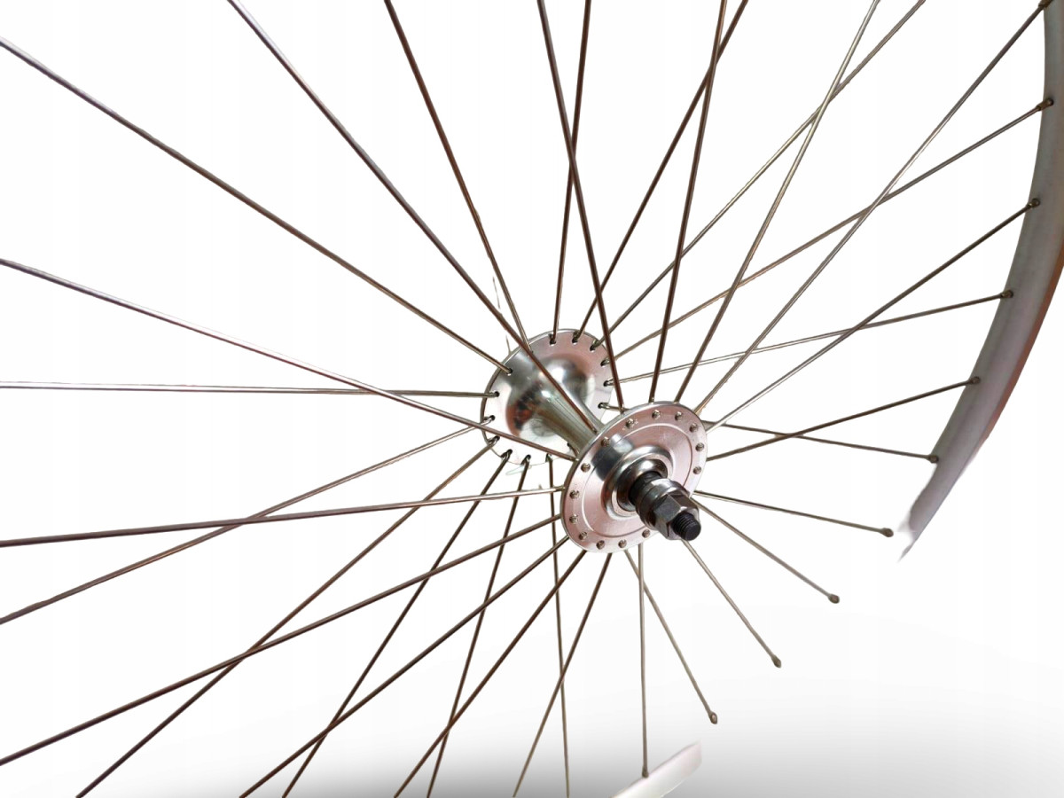 KOŁO ROWEROWE PRZEDNIE FUJI 700C 28" OŚ 10MM V-BRAKE SREBRNE