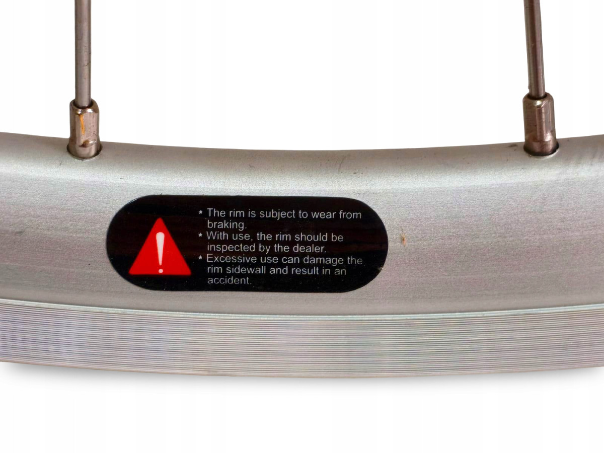 KOŁO ROWEROWE PRZEDNIE FUJI 700C 28" OŚ 10MM V-BRAKE SREBRNE