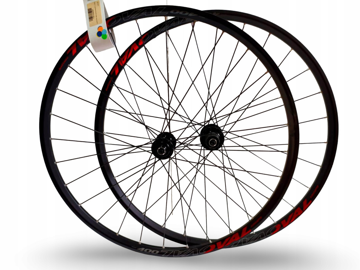 KOŁA ROWEROWE KOMPLET OVAL CONCEPTS 400 29" ETRTO 622-23 QR CENTERLOCK RED