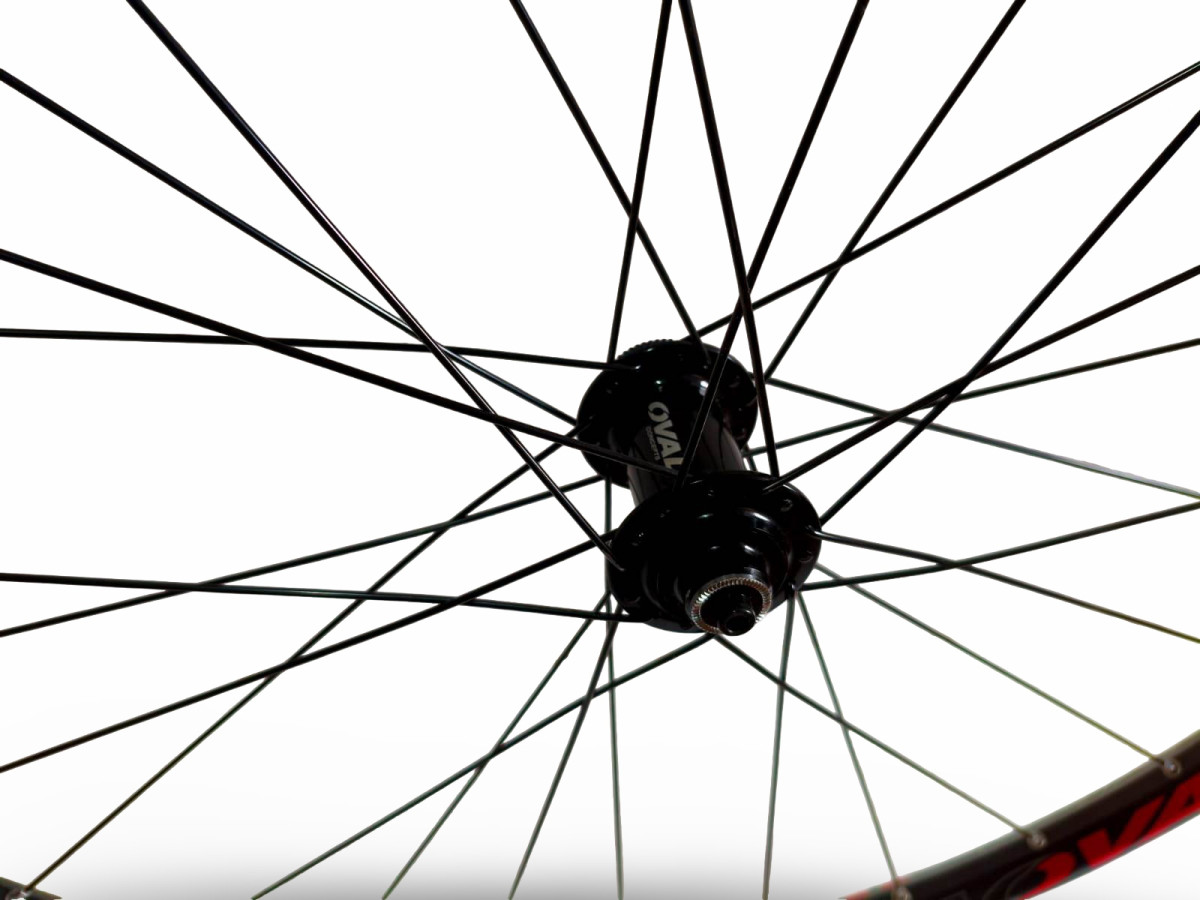 KOŁA ROWEROWE KOMPLET OVAL CONCEPTS 400 29" ETRTO 622-23 QR CENTERLOCK RED