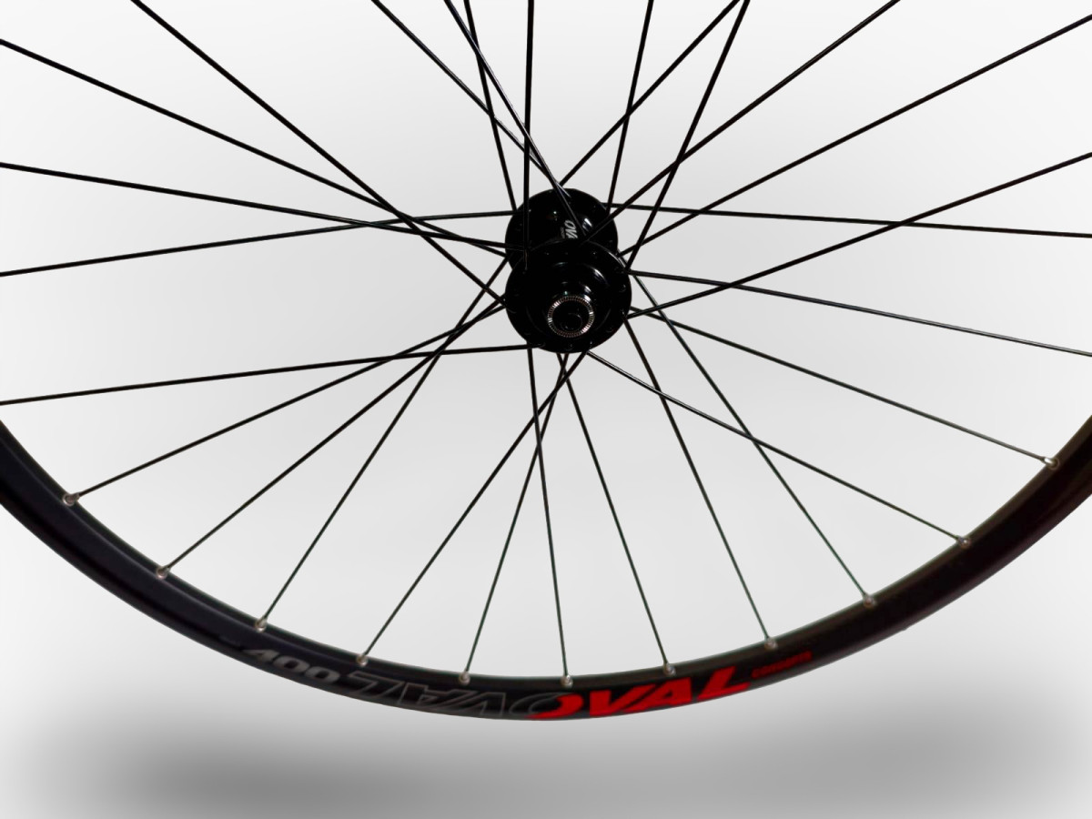 KOŁA ROWEROWE KOMPLET OVAL CONCEPTS 400 29" ETRTO 622-23 QR CENTERLOCK RED