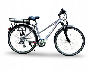 ROWER ELEKTRYCZNY E-TOTEM COMET RAMA 46CM KOŁA 28" PRZEBIEG 480 KM