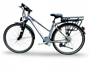 ROWER ELEKTRYCZNY E-TOTEM COMET RAMA 46CM KOŁA 28" PRZEBIEG 480 KM