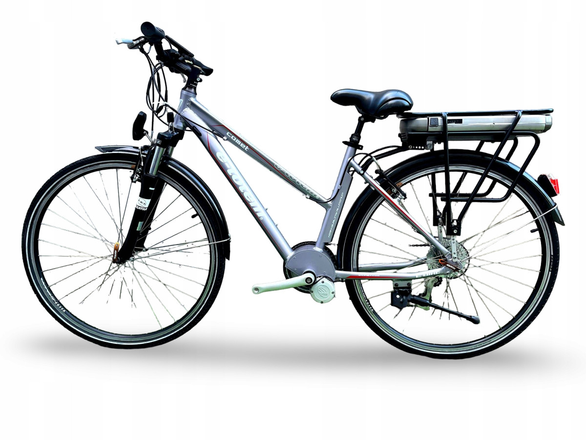ROWER ELEKTRYCZNY E-TOTEM COMET RAMA 46CM KOŁA 28" PRZEBIEG 480 KM