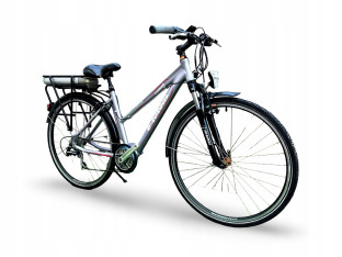 ROWER ELEKTRYCZNY E-TOTEM COMET RAMA 46CM KOŁA 28" PRZEBIEG 480 KM