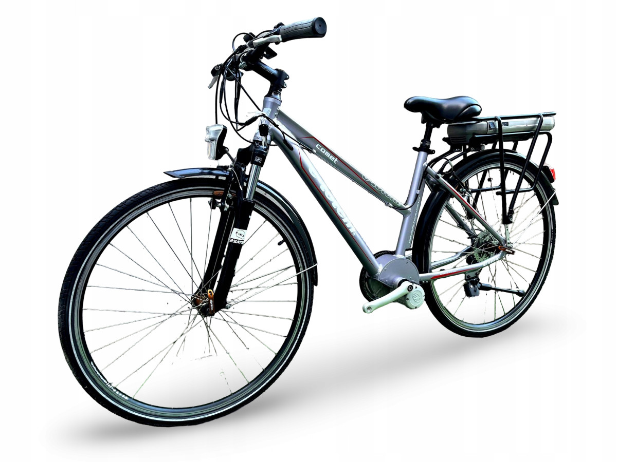 ROWER ELEKTRYCZNY E-TOTEM COMET RAMA 46CM KOŁA 28" PRZEBIEG 480 KM