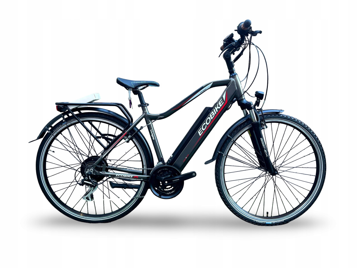 ROWER ELEKTRYCZNY ECOBIKE LIVIGNO RAMA 19" KOŁA 28" SILNIK BAFANG 576WH