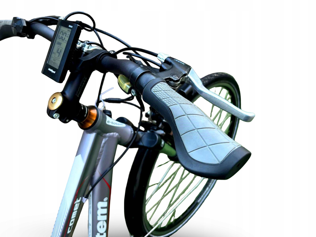 ROWER ELEKTRYCZNY E-TOTEM COMET RAMA 46CM KOŁA 28" PRZEBIEG 480 KM