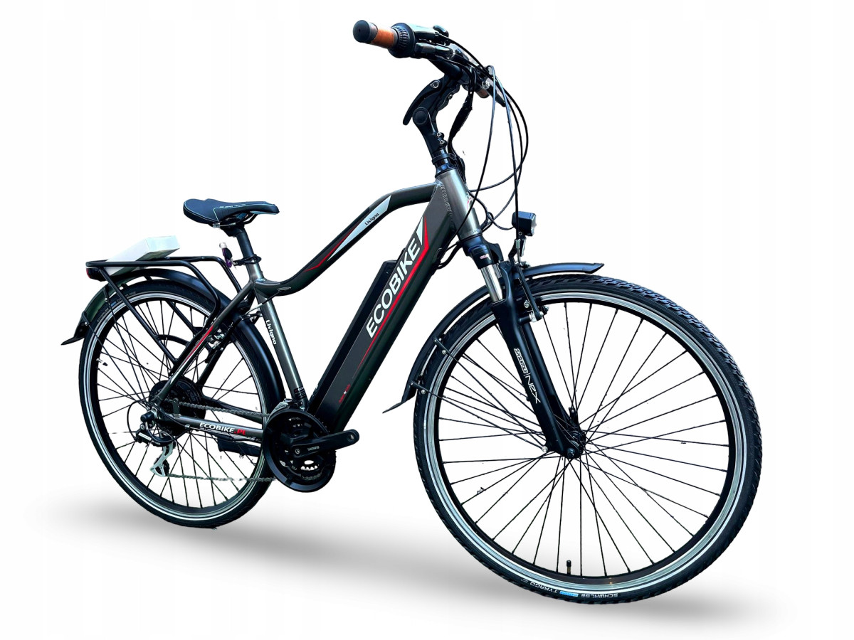 ROWER ELEKTRYCZNY ECOBIKE LIVIGNO RAMA 19" KOŁA 28" SILNIK BAFANG 576WH