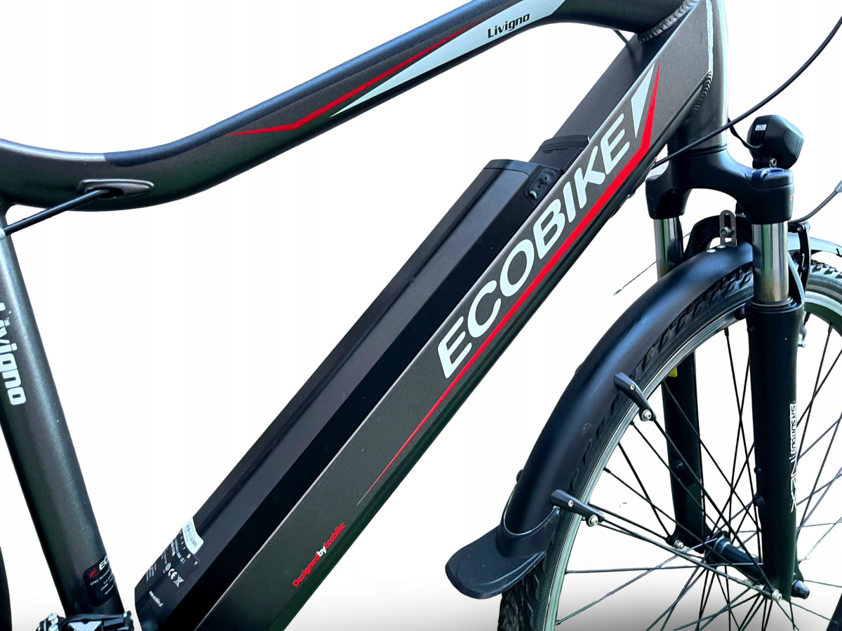 ROWER ELEKTRYCZNY ECOBIKE LIVIGNO RAMA 19" KOŁA 28" SILNIK BAFANG 576WH