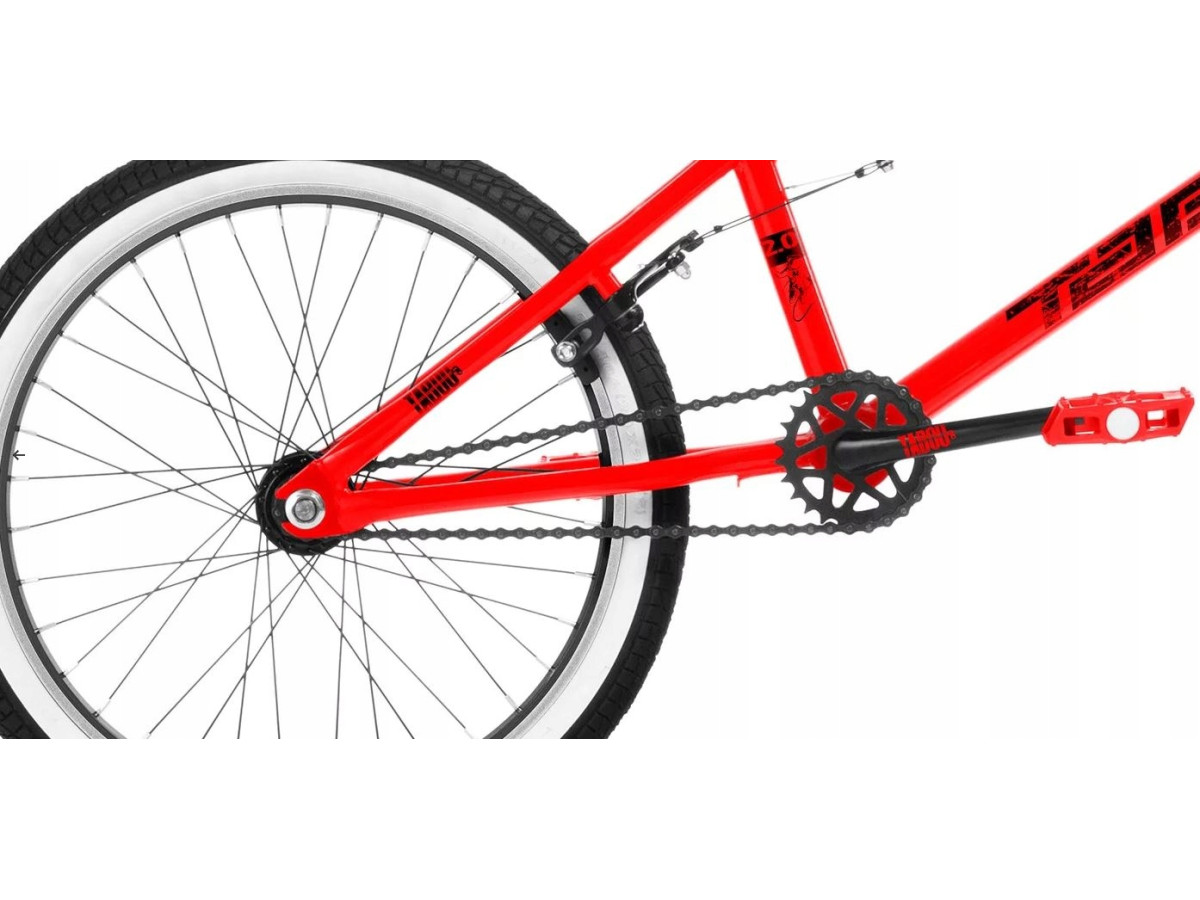 ROWER BMX TABOU GRAVITY 2.0 RAMA 10" KOŁA 20" RED/BLACK U-BRAKE PUMPTRACK