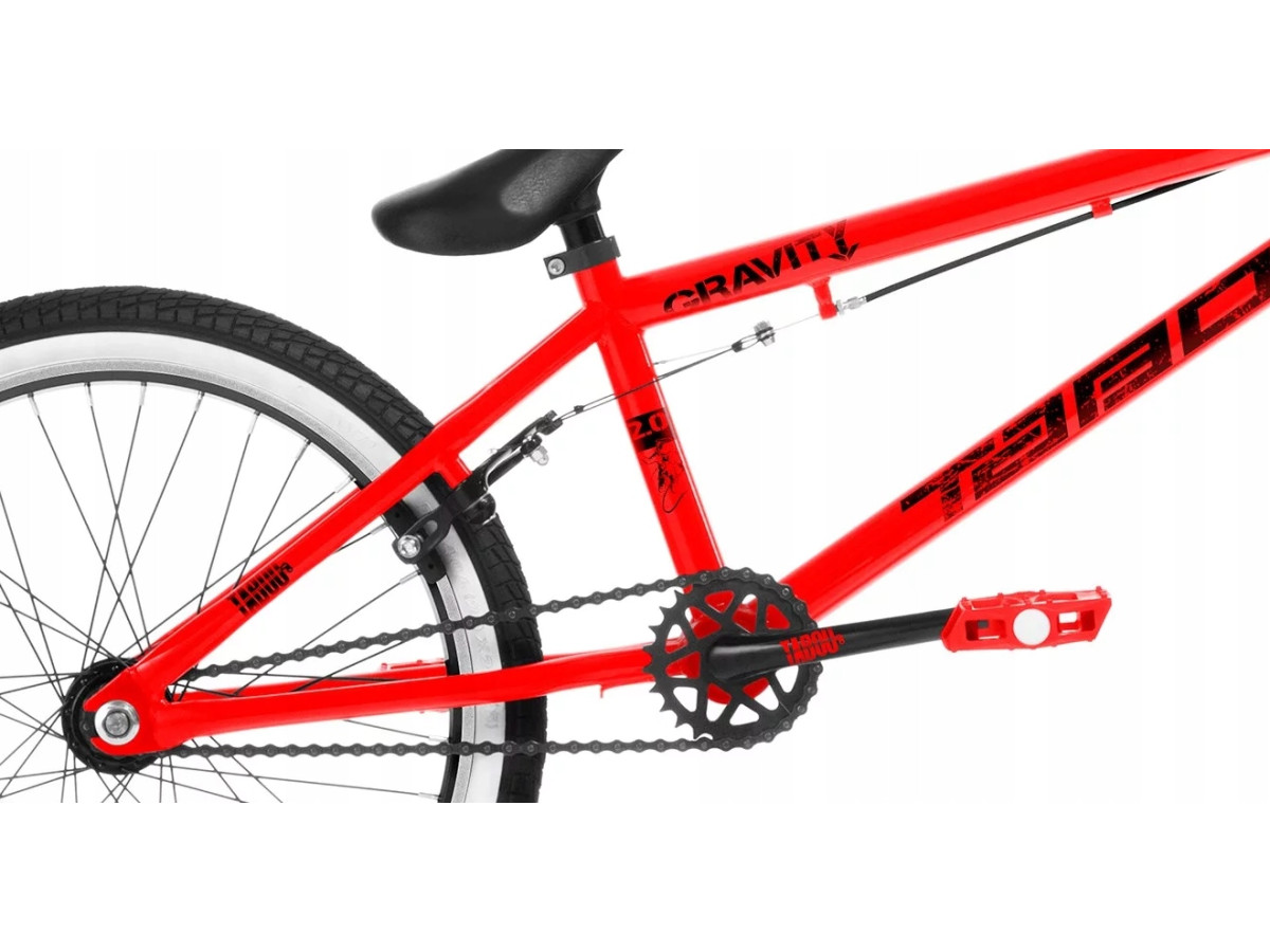 ROWER BMX TABOU GRAVITY 2.0 RAMA 10" KOŁA 20" RED/BLACK U-BRAKE PUMPTRACK