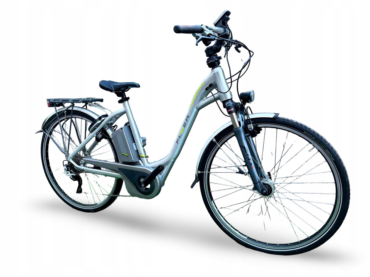 ROWER ELEKTRYCZNY FLYER RAMA 50CM KOŁA 28" DEORE XT PANASONIC 648WH 756KM