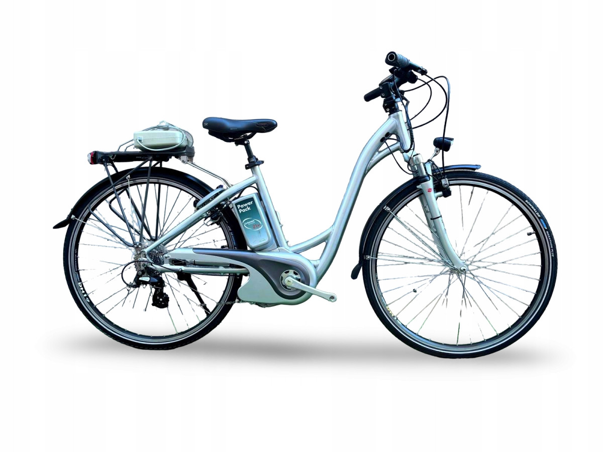 ROWER ELEKTRYCZNY FLYER RAMA 46CM KOŁA 28" PANASONIC 524WH PRZEBIEG 841KM