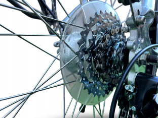 ROWER ELEKTRYCZNY FLYER RAMA 46CM KOŁA 28" PANASONIC 524WH PRZEBIEG 841KM