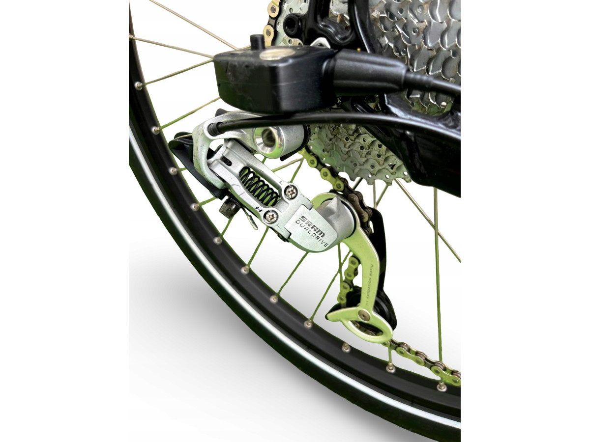 ROWER ELEKTRYCZNY FLYER RAMA 50CM KOŁA 26" SRAM DUALDRIVE 9S BATERIA 259WH