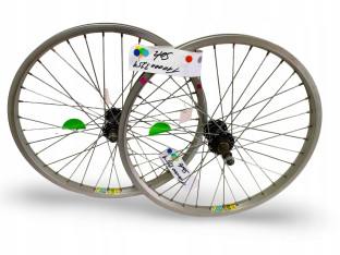 KOMPLET KÓŁ ROWEROWYCH FUJI Y2000 20" ETRTO 406X20 WOLNOBIEG V-BRAKE OŚ10MM