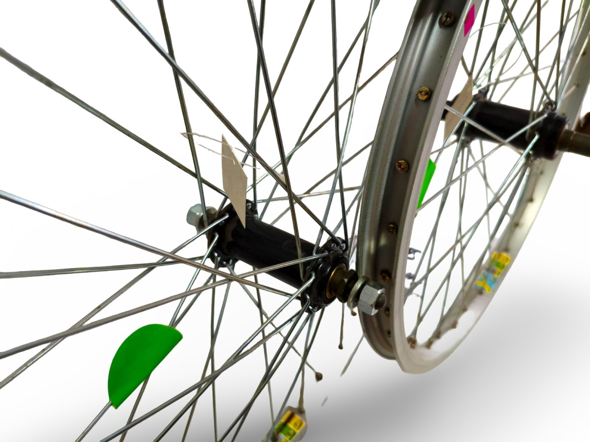 KOMPLET KÓŁ ROWEROWYCH FUJI Y2000 20" ETRTO 406X20 WOLNOBIEG V-BRAKE OŚ10MM