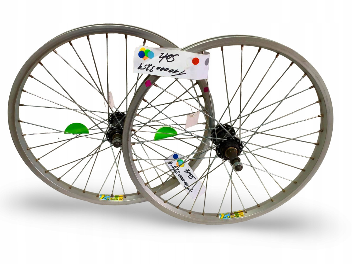 KOMPLET KÓŁ ROWEROWYCH FUJI Y2000 20" ETRTO 406X20 WOLNOBIEG V-BRAKE OŚ10MM