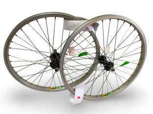 KOMPLET KÓŁ ROWEROWYCH FUJI Y2000 20" ETRTO 406X20 WOLNOBIEG V-BRAKE OŚ10MM