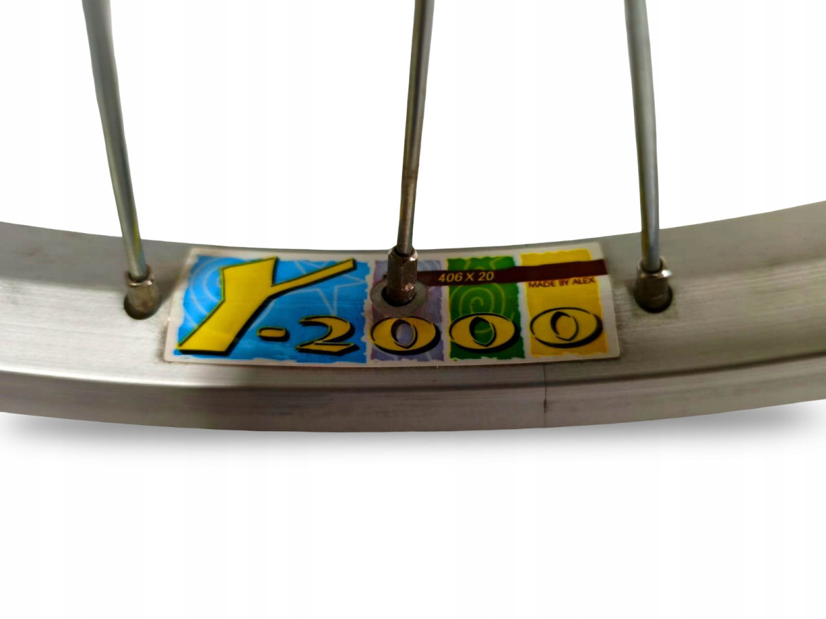 KOMPLET KÓŁ ROWEROWYCH FUJI Y2000 20" ETRTO 406X20 WOLNOBIEG V-BRAKE OŚ10MM