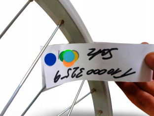 KOMPLET KÓŁ ROWEROWYCH FUJI Y2000 20" ETRTO 406X20 WOLNOBIEG V-BRAKE OŚ10MM