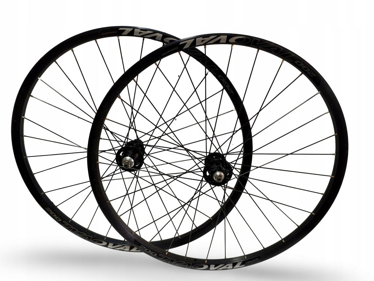 KOMPLET KÓŁ ROWEROWYCH OVAL 200 27,5" ETRTO 584X21 TARCZA 6-ŚRUB QR9