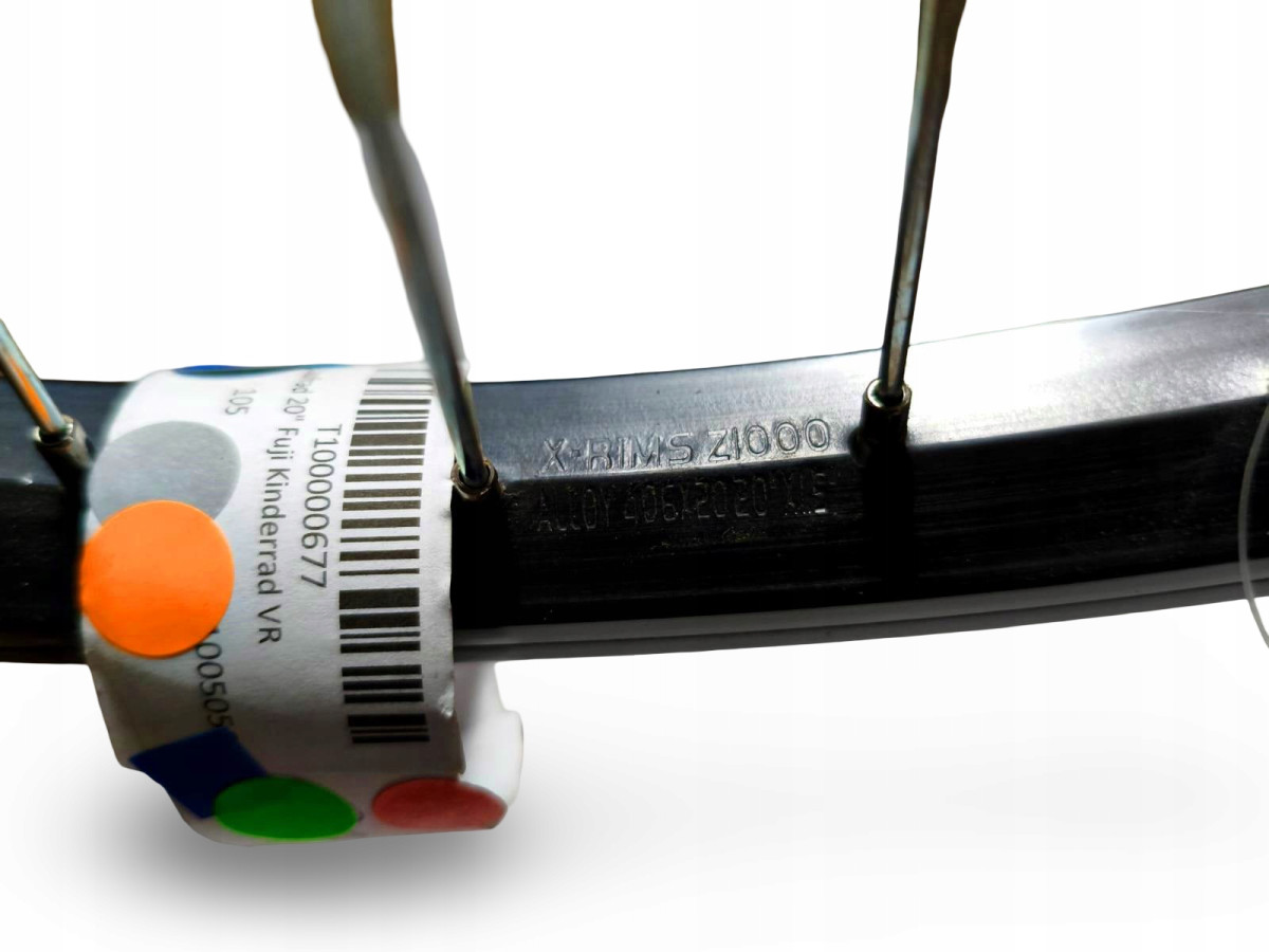 KOŁO ROWEROWE PRZEDNIE FUJI XRIMS Z1000 20" ETRTO 406X20 V-BRAKE OŚ 10MM