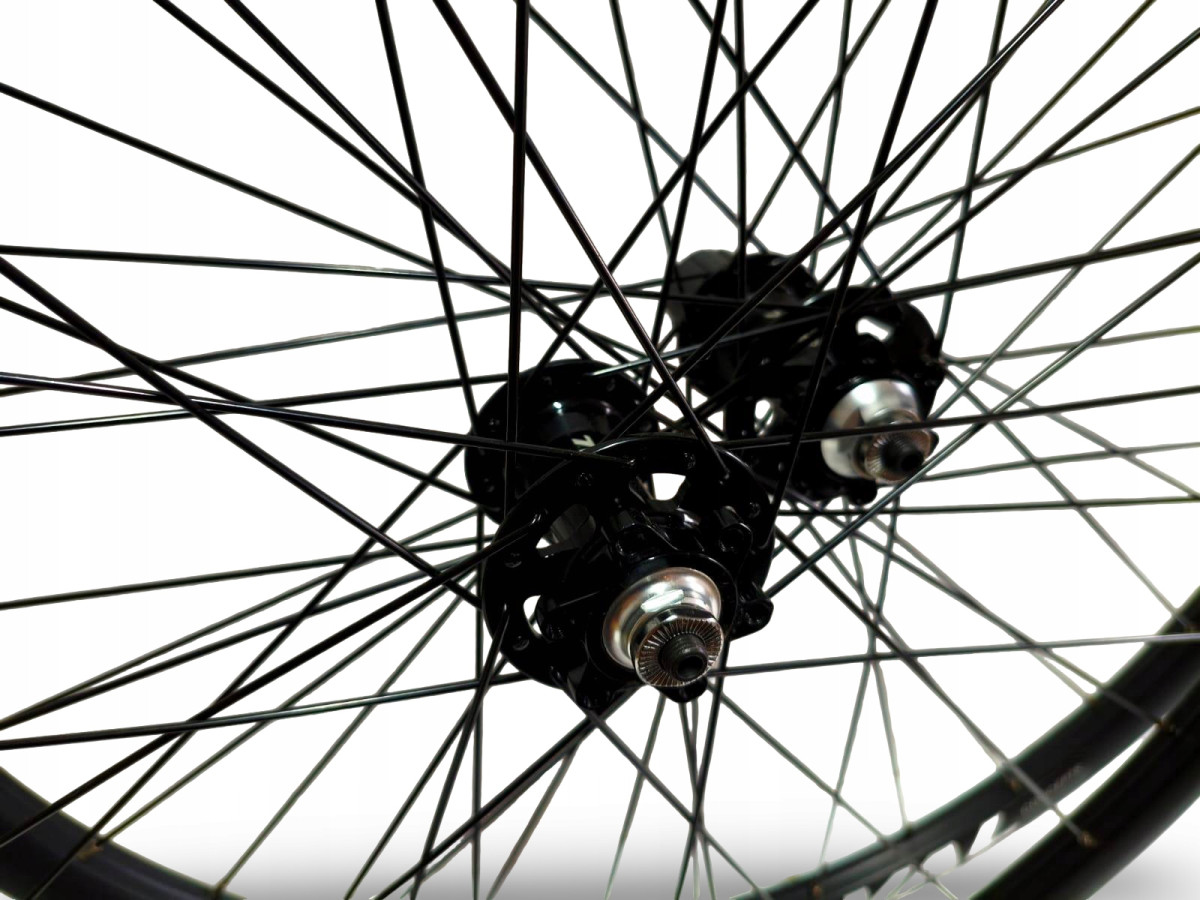 KOMPLET KÓŁ ROWEROWYCH OVAL 200 27,5 ETRTO 584-21 TARCZA 6-ŚRUB OŚ QR 9MM