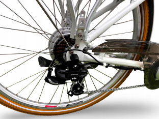 ROWER ELEKTRYCZNY MIEJSKI ZENITH CLASSIC RAMA 44CM KOŁA 26" SILNIK BAFANG